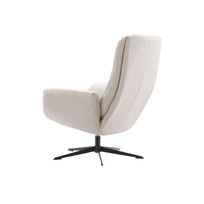 Profijt Meubel Draaifauteuil Langley beige met hocker