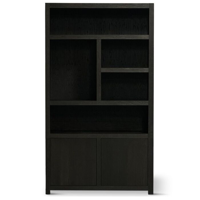 Boekenkast Tertfort 5 Vaks 120cm Links Dark Brown