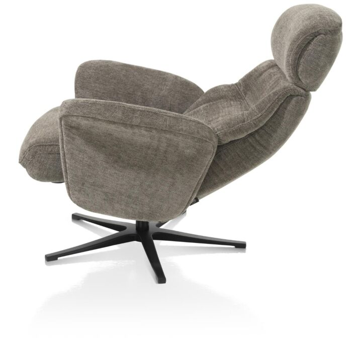 Lazaro, Relaxfauteuil (Incl. Poef) - Stof Livigno - Bruin