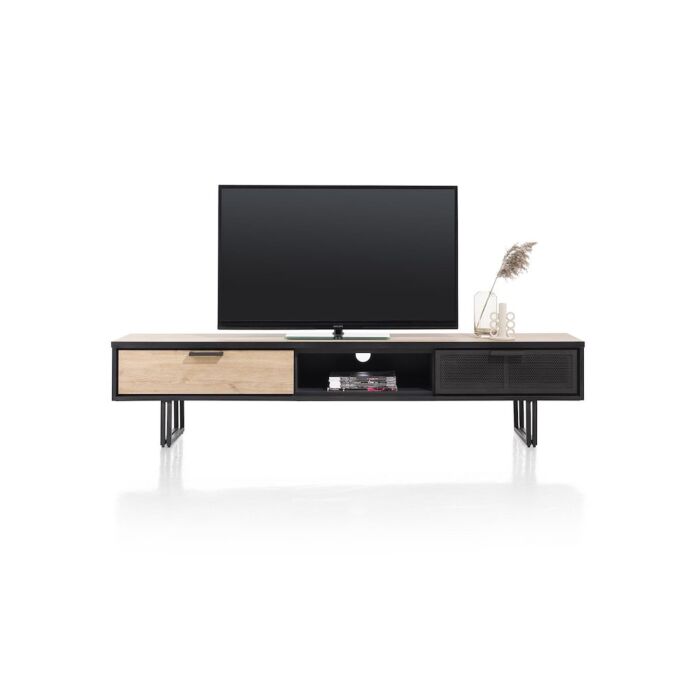 Avalon, Tv-Dressoir 200 Cm - 2-Laden + 1-Niche - Natural