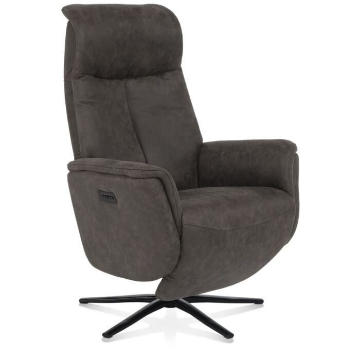 Relaxfauteuil Nocarini 2-Motoren - Zwarte Poot - Verstelbare Hoofdsteun + accu