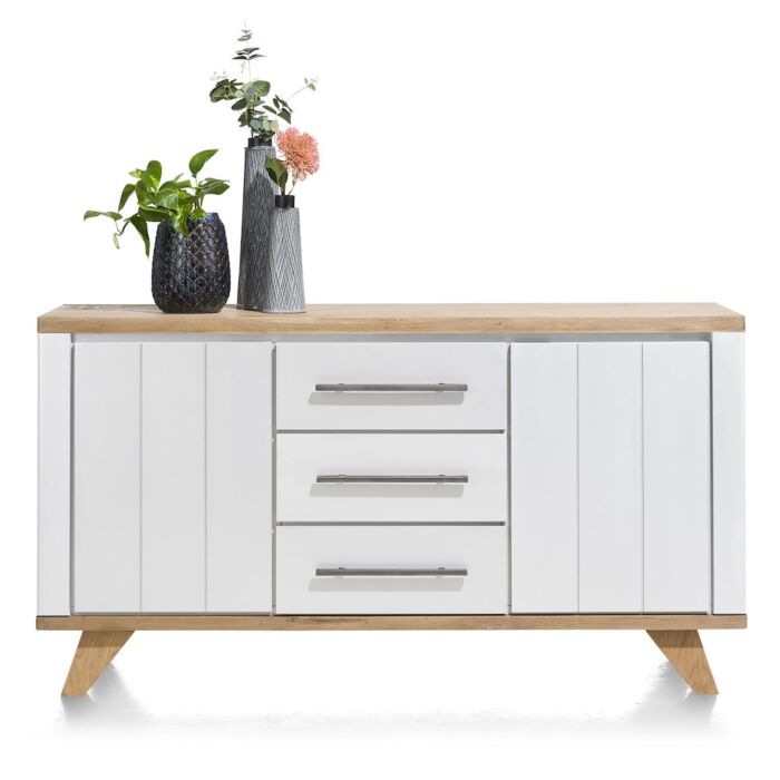 Jardin, Dressoir 160 Cm - 2-Deuren + 3-Laden - Wit