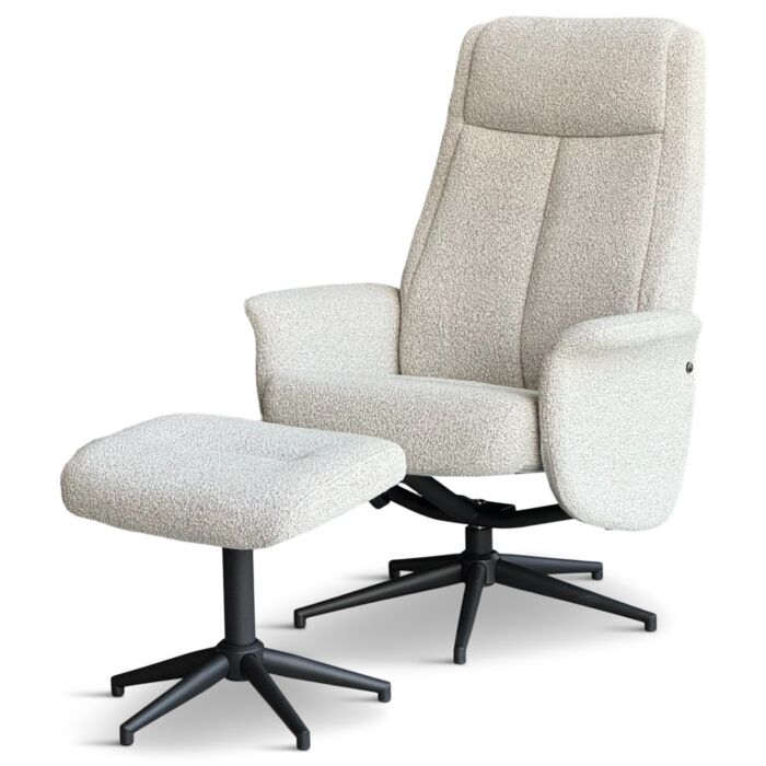 Fauteuil Brugge met  Voetenbank