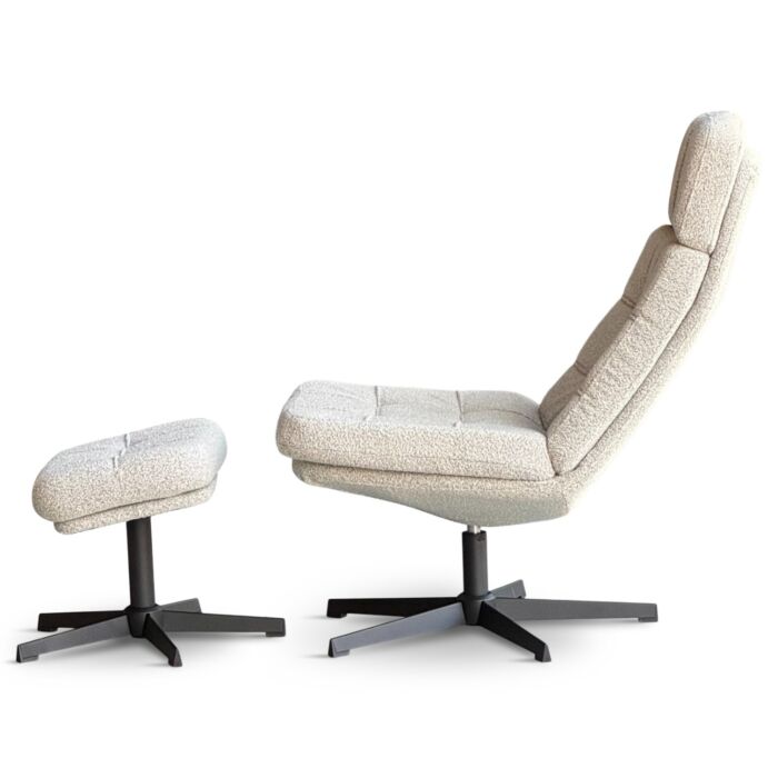 Fauteuil Brecht met Voetenbank