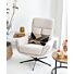 Profijt Meubel Draaifauteuil Langley beige met hocker