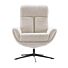 Profijt Meubel Draaifauteuil Langley beige met hocker