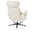 Lazaro, Relaxfauteuil (Incl. Poef) - Stof Livigno - Creme