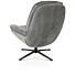Florence, Relaxfauteuil (Incl. Poef) - Stof Enzo - Grijs