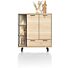 Ridgefield, Highboard 125 Cm - 2-Deuren + 1-Lade + 3-Niches (+ LED) - Natural