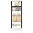 Ridgefield, Roomdivider 80 Cm - 4-Deuren + 3-Niches - Natural