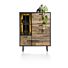 Avalon, Highboard 120 Cm - 2-Deuren + 1-Glasdeur + 1-Klep (+ LED) - Driftwood