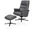 Lotis, Relaxfauteuil (Incl. Poef) - Stof Pala - Antraciet