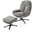  Florence, Relaxfauteuil (Incl. Poef) - Stof Enzo - Kiezel