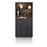 Pavie, Bergkast 100 Cm - 2-Deuren + 1-Klep + 6-Niches (+ LED) - Castle Black