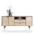 Livada, Dressoir 210 Cm - 3-Deuren + 2-Laden + 1-Niche - Natural