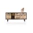 Avalon, Dressoir 200 Cm - 4-Deuren + 1-Lade + 1-Glasdeur (+ LED) - Driftwood