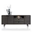 Livada, Dressoir 210 Cm - 3-Deuren + 2-Laden + 1-Niche - Onyx