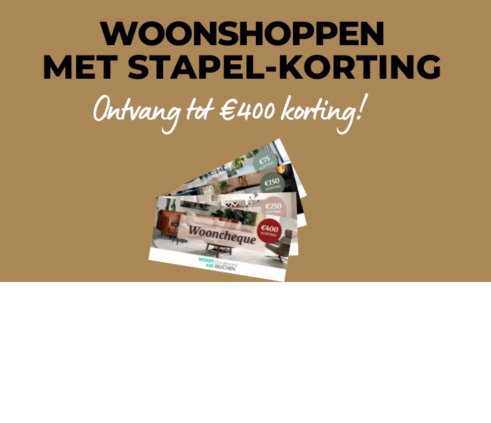 Oktober Woonmaand voordeel: stapelkorting met onze wooncheque!